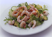 Avocado Salad with Asian Shrimp