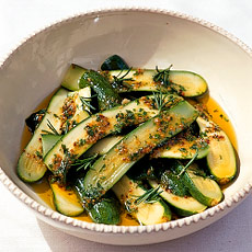 Quick Herby Courgettes