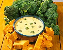 Broccoli Soup with Potato and Cheddar