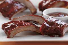 Pork Ribs with Ginger Pineapple and BBQ Sauce