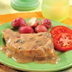 Pork Chops with Mushroom and Sour Cream Stuffing