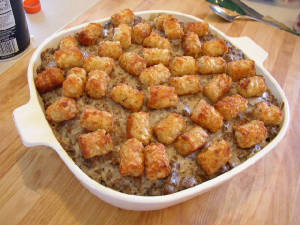 Pizza Tot Casserole