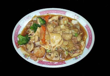   Chow Mein with Shrimp and Pork