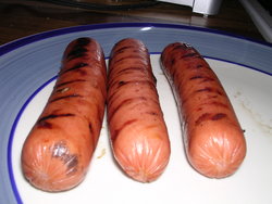 BARBEQUED  HOT  DOGS